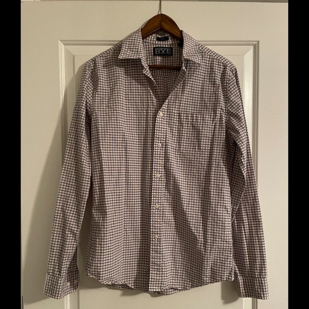 Rye - Checkered Button Down Long Sleeve Shirt